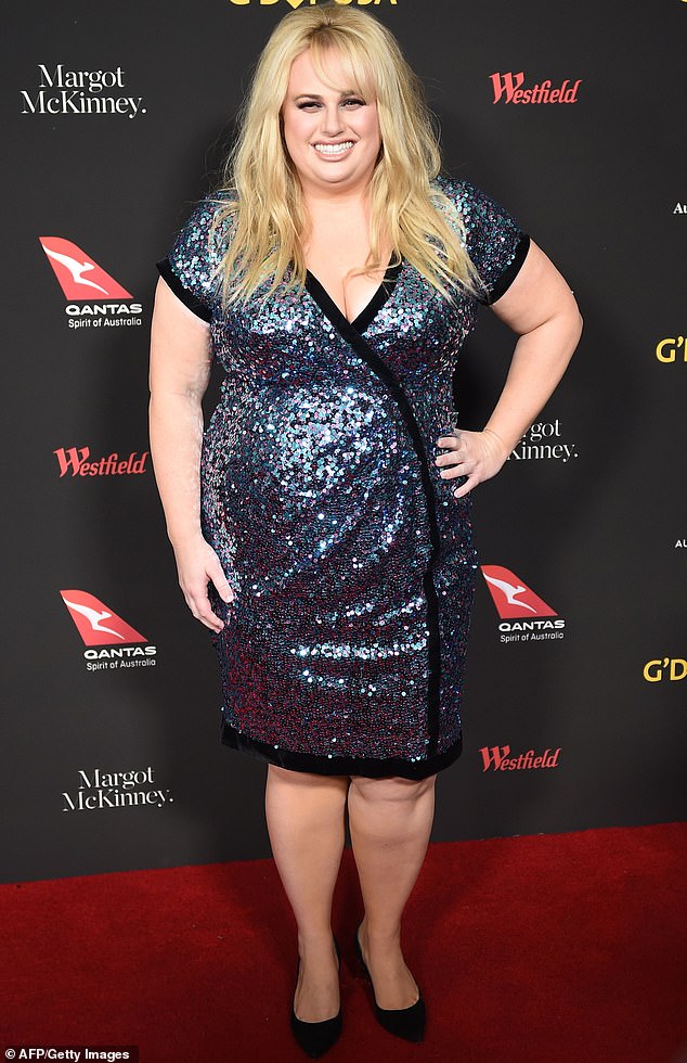 Before: The 'Pitch Perfect' star declared 2020 her 'year of health' and left her fans stunned as she shed the pounds;  She is pictured in 2018