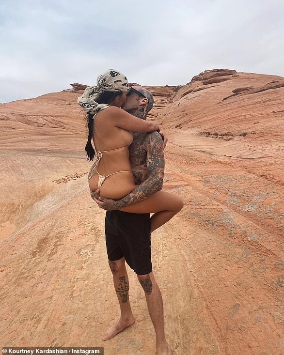 Wow!  Kourtney and Travis show off their signature slide tackle in Utah
