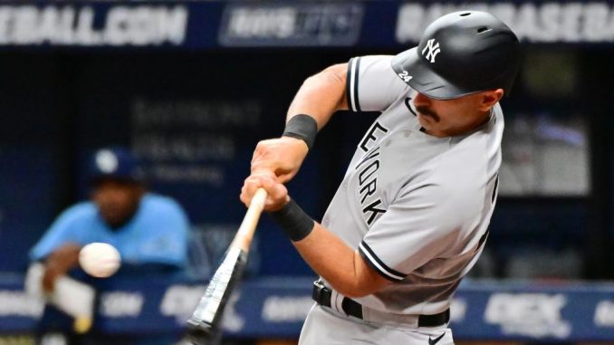 Yankees' Matt Carpenter hits first MLB home run in 13 months

