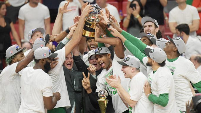 Celtics-Heat result, takeaways: Boston survives Miami rally and heads to NBA Finals after wire-to-wire Game 7 win

