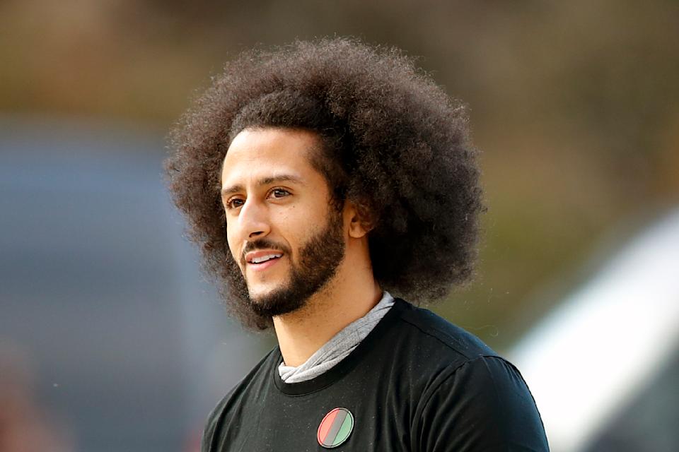 Sources called Colin Kaepernick's training with the Raiders fruitful, but head coach Josh McDaniels on Thursday called it one of several ongoing reviews of the team's offseason.  (AP Photo/Todd Kirkland, file)