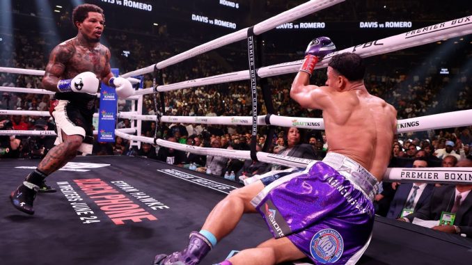 Gervonta Davis remains unbeaten by sixth-round TKO by Rolando Romero

