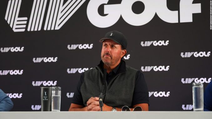 Phil Mickelson says he "said and did a lot of things that I regret" as he grilled about Saudi Arabia's human rights record ahead of the LIV Golf series tee-off

