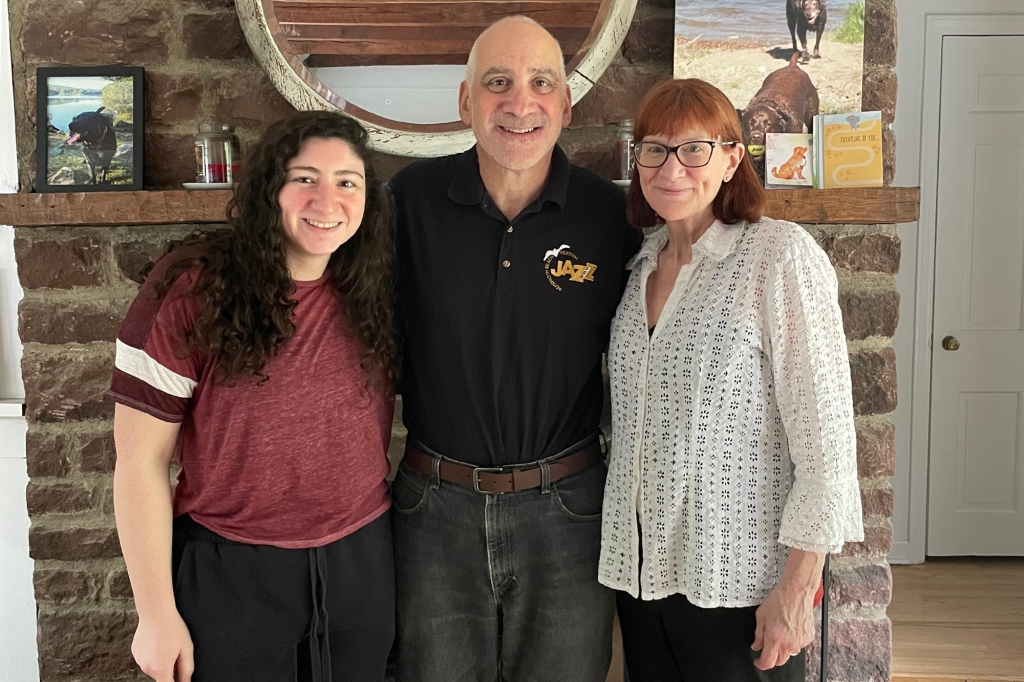 Richard Bernstein with his wife Ann and daughter Emma