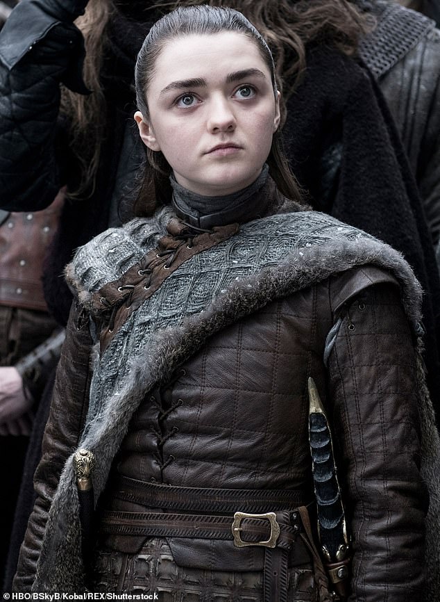 Arya's arc: The 25-year-old actress' character was one of the few to survive from the first episode to the last, with an arc that kept her from pretending to be a boy to take after her father, Ned (Sean Bean ) to survive.  was beheaded to become one of the deadliest killers in all of Westeros