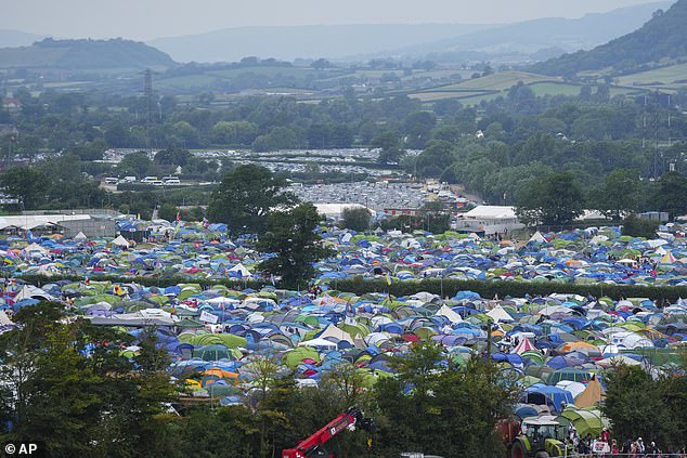 Hundreds of tents will be pitched at the festival campsite on Friday