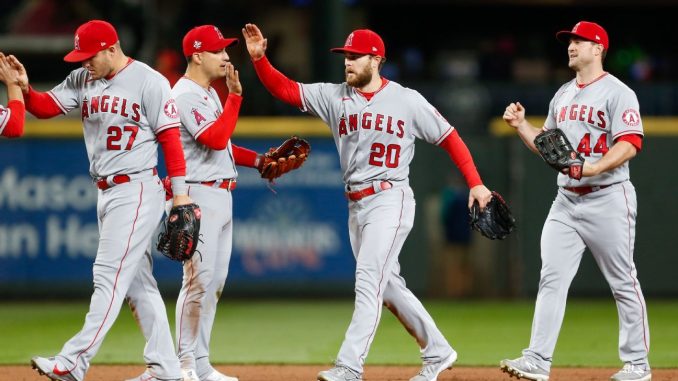 Jared Walsh scores for the cycle, Mike Trout returns to the lineup with two homers while the Los Angeles Angels thrash the New York Mets

