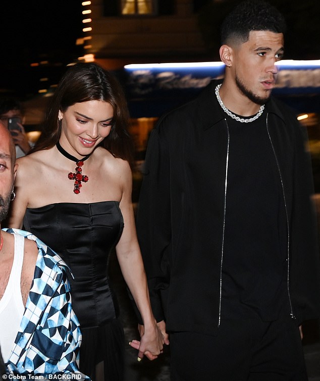 Closing things: Kendall Jenner and her NBA boyfriend Devin Booker have reportedly split after realizing their relationship wasn't moving forward;  They are pictured last month