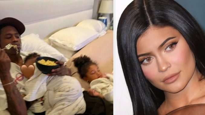 Kylie Jenner shared a rare photo of her and Travis Scott's son

