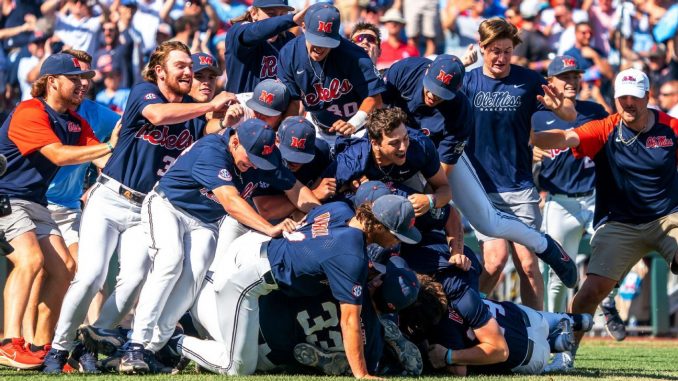 Ole Miss Rebels defeats the Oklahoma Sooners to win the first men's College World Series title

