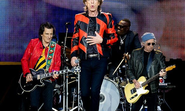 Sad news: Sir Mick Jagger, 78, has tested positive for coronavirus, prompting the Rolling Stones to cancel their Amsterdam show on Monday (pictured in Liverpool on June 9).