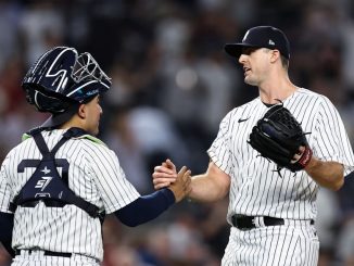 The Yankees' Gerrit Cole leads in the New Yorkers' 2-0 shutout win over the Rays