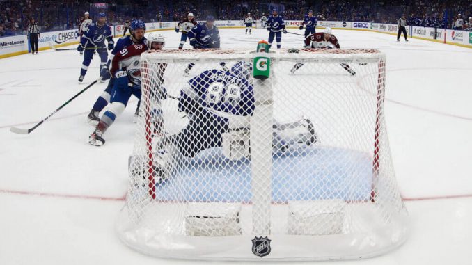  Too many men?  The Stanley Cup Finals are the subject of controversy with Avalanche OT's controversial goal

