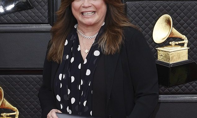 The Latest: Valerie Bertinelli's estranged husband Tom Vitale has asked for spousal support a month after the actress filed for divorce after 11 years of marriage.  Bertinelli, 62, was pictured at the Grammy Awards in April