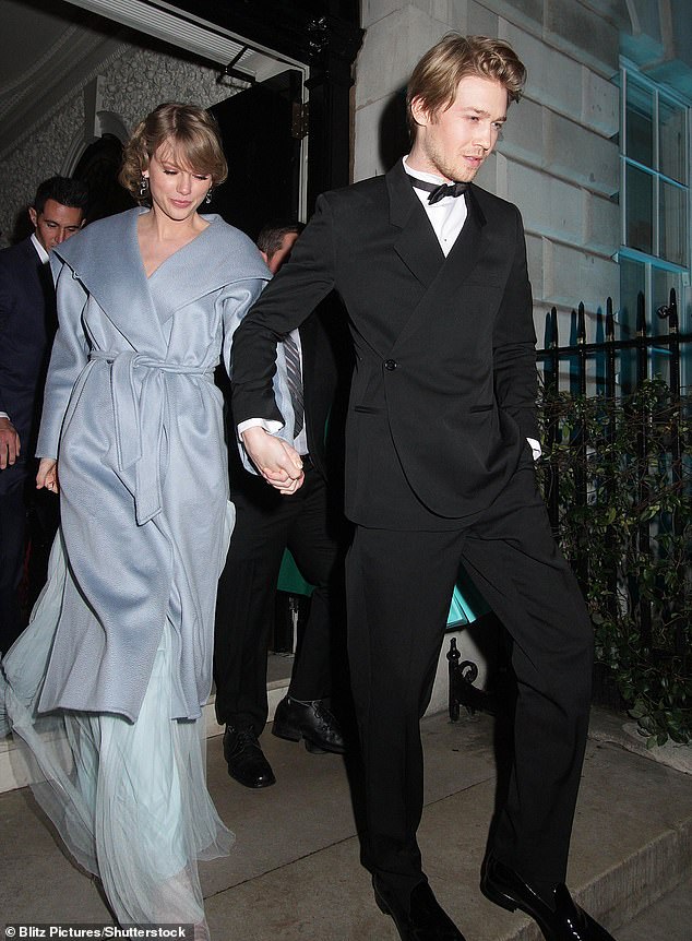 Whirlwind: Taylor began dating the Conversations With Friends star, 31, in late 2016 after reportedly crossing paths at this year's Met Gala in New York City;  Taylor and Joe pictured in 2019