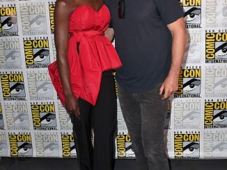 Surprise!  Andrew Lincoln, 48, and Danai Gurira, 44, made a surprise appearance at Comic-Con on Friday, announcing they will be returning for a The Walking Dead spin-off