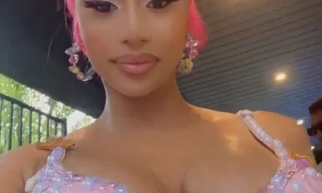 In costume: Cardi B took her duties as a mom seriously when she dressed up for her daughter Kulture's birthday party over the weekend