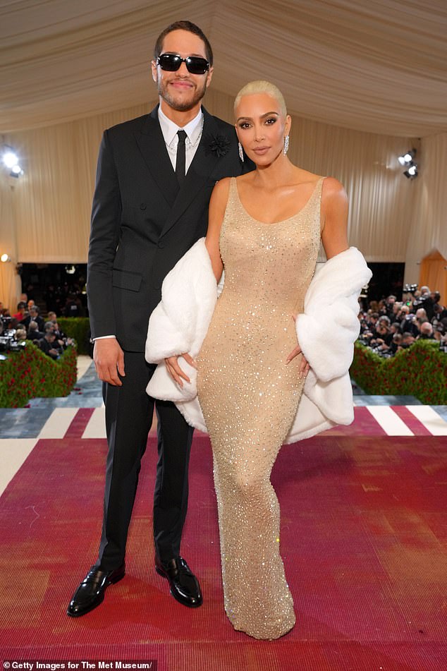 Long distance calls: While her fiancé was abroad, the couple kept their relationship going by making long distance calls.  pictured at the MET Gala 2022