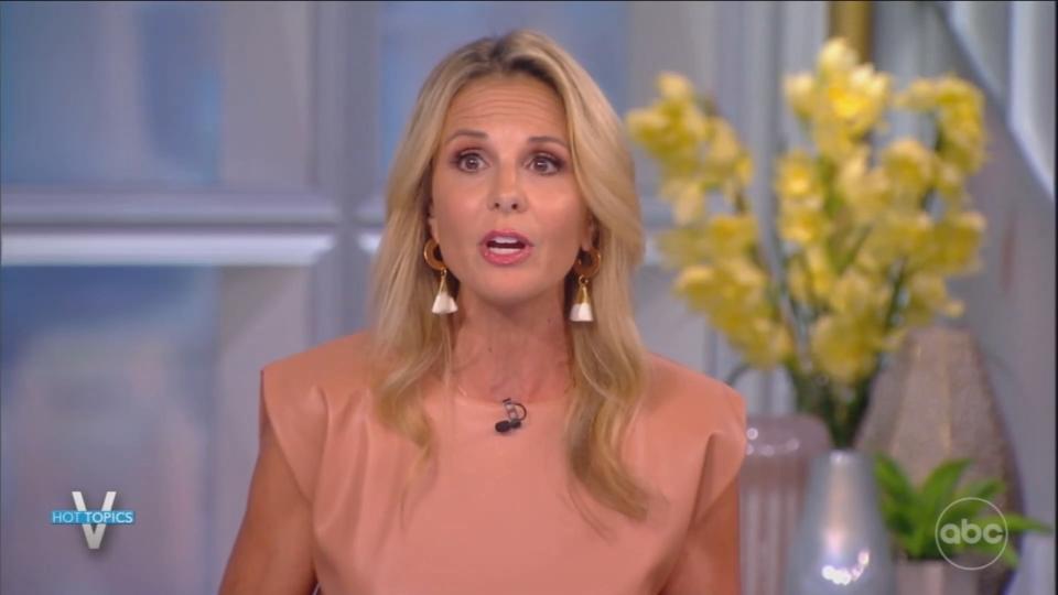 Elisabeth Hasselbeck returned to The View on Wednesday.  (Screenshot: The View/ABC)