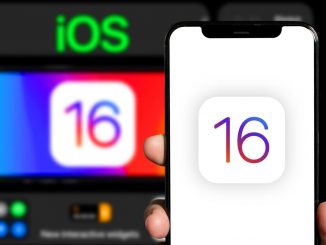 Images of 16 on iPhone screens to represent iOS 16
